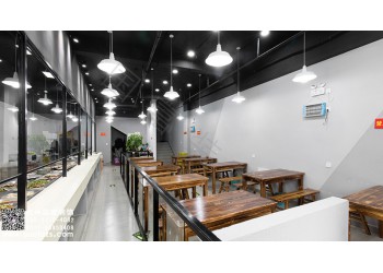 栖悦城奥特莱斯大食堂设计公司-浙江国富装饰