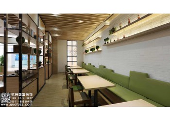 西溪诚品快餐店装修公司-浙江国富装饰