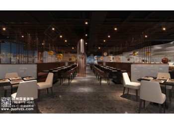 南浔区800平方米海鲜店设计装修-浙江国富装饰