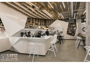 庆元县300平方米咖啡店装修公司-浙江国富装饰