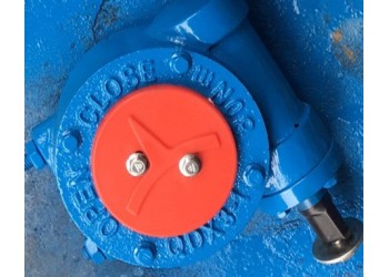 QDX3-1手动涡轮执行器，DN80蝶阀蜗轮箱 手动减速机