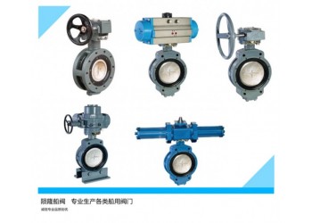船用对夹式偏心蝶阀/中心型涡轮蝶阀GB/T3037-94