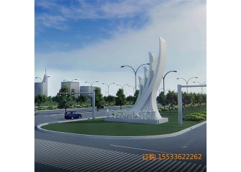 不锈钢城市抽象雕塑 现代不锈钢抽象雕塑摆件