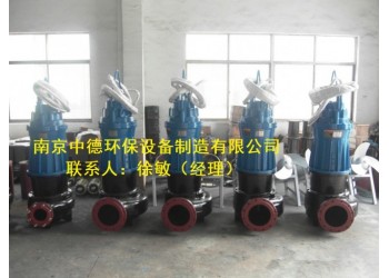 潜水排污泵采用自动耦合固定湿式安装；WQ潜水排污泵性能曲线图