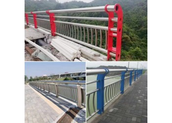 河道护栏定制厂家 河边防护栏桥梁两侧不锈钢围栏定制生产