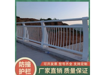河道灯光防撞护栏 湖边景观加厚护栏 不锈钢防撞围栏