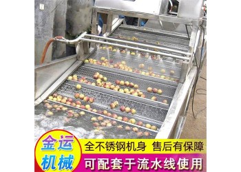 可定制气泡清洗机 净菜加工流水线 菠菜油菜黄瓜芹菜洗菜机