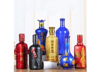 广州白云区酒瓶喷涂厂，广州白云区酒瓶丝印烫金厂