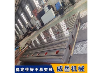 攻丝机底座平台 强度T型槽铸铁板 开槽防震