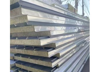 彩钢夹心岩棉复合板和彩钢泡沫复合板实体厂家