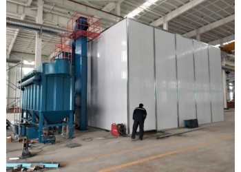 无需土建无基础喷砂房工业涂装高效除锈解决方案