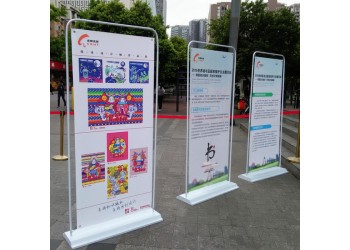 西安铁质门型门形展架广告牌.x立式落地式易拉宝定制打印