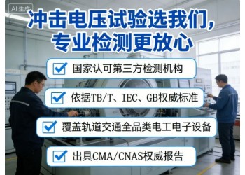冲击电压试验检测服务赋能轨道交通设备安全