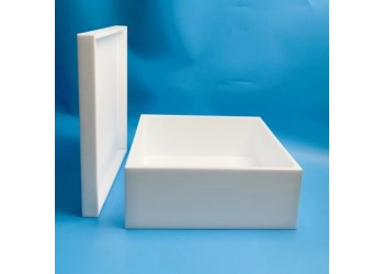 聚四氟乙烯清洗槽特氟龙方槽一体成型耐腐蚀