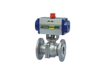 气动球阀 Q641F意威法兰式气动球阀 上海