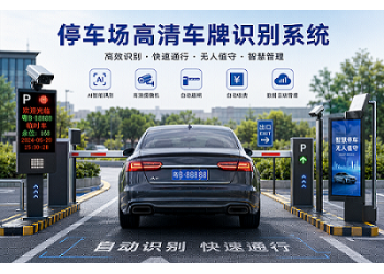 高清车牌识别系统 停车场道闸一体机 车牌识别摄像头