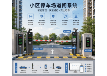 工业园区无人值守停车收费系统 车牌快速识别 道闸控制系统