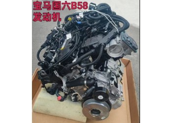 宝马国六B58发动机 曲轴 皮带轮 空调泵 起动机